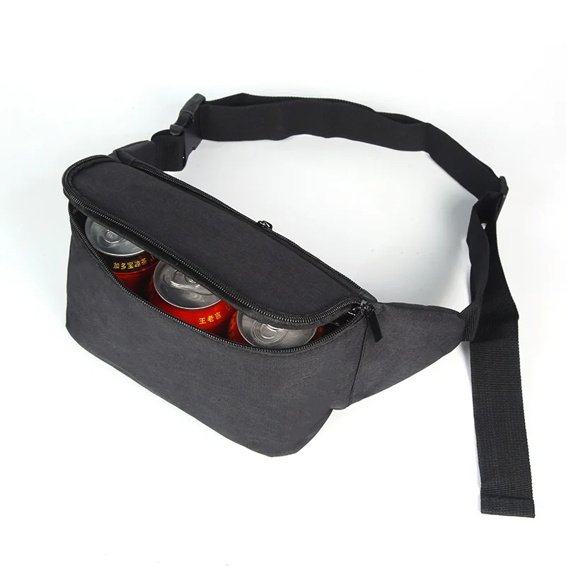 Wholesale Outdoor Picnic Wine Insulated Cooler Bag Soft Drink Beer Bottle Portable Cooler Bag Small zippered lunch thermal bag
