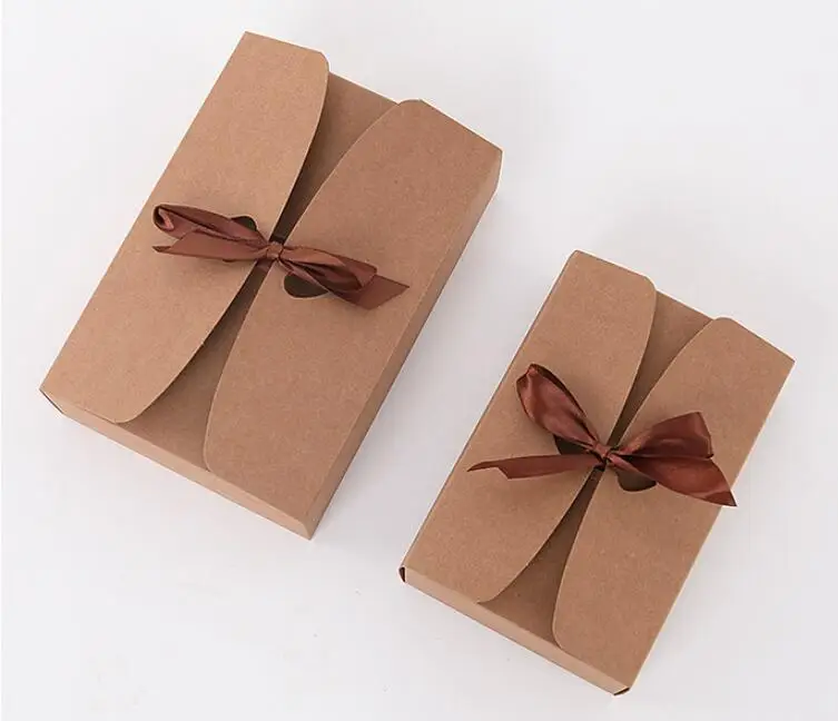 Guangzhou manufacturer custom envelope party wedding favors kraft paper bakery candy chocolate boxes for cake