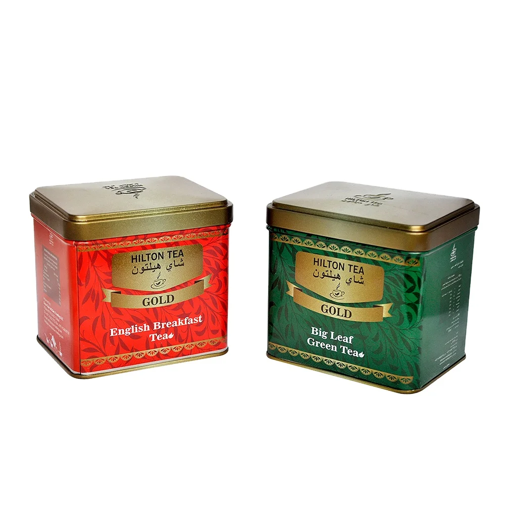 Galvanized tin box, Tea can, Coffee can