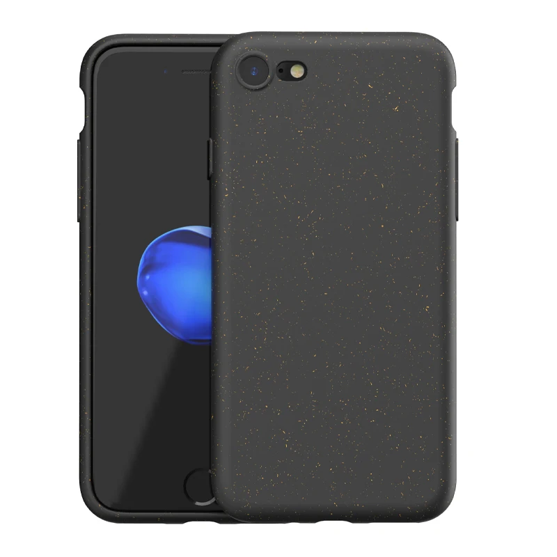 Бамбуковое волокно биоразлагаемые продукты Рециркулированные биоразлагаемые Телефон чехол для Iphone 7 8