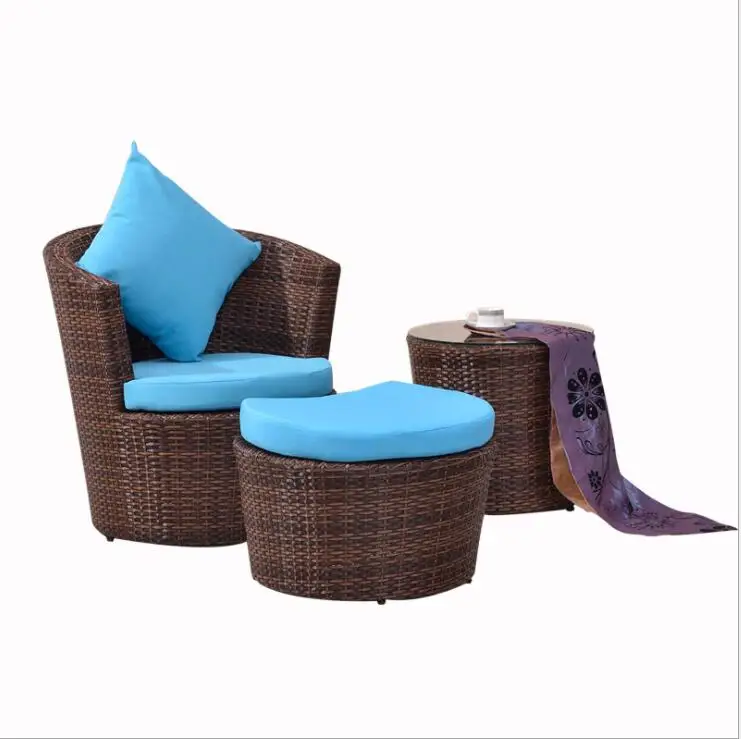 garden Living room space saving coffee tea rattan balcony garden chair garden dining table rattan/wicker outdoor furniture sets