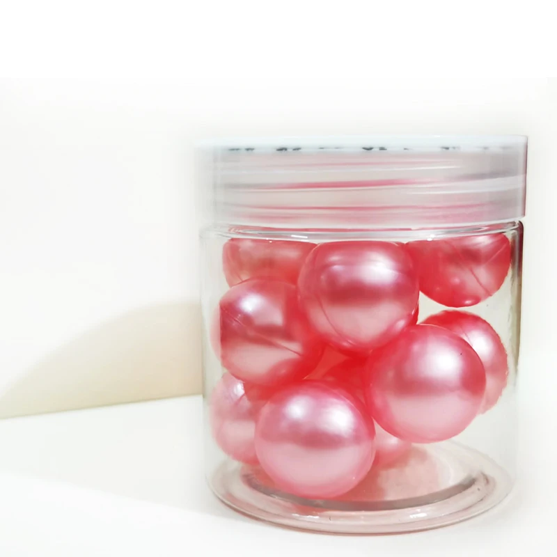 Bestseller Wholesale Bath Pearls Red Heart Shape Round Whitening Moisturizing Bath Beads Bath Oil Pearls