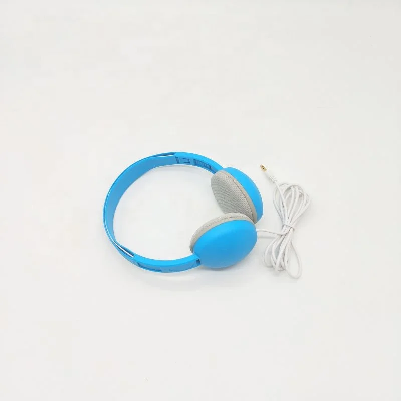 Cute colorful fashional portable stereo headsets wired headsets headphones with custom colors for girls and kids