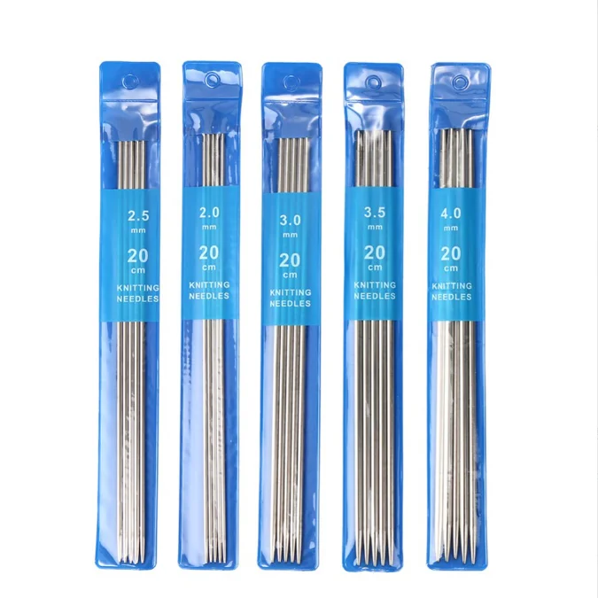 Double Ended Stainless Steel Yarn needles Double Pointed Sweater Knitting Needles Weaving Needles