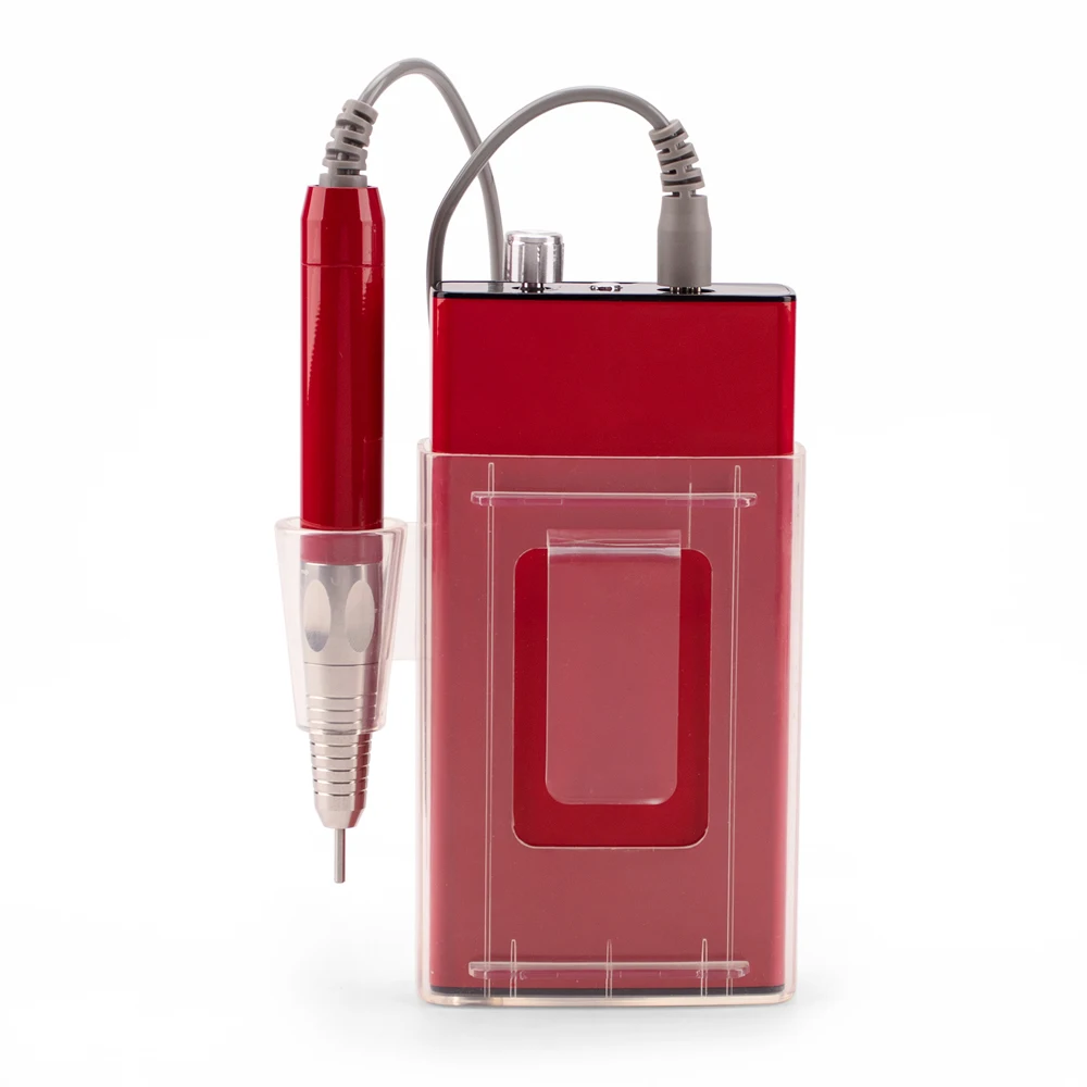 2023 Portable Nail Drill Machine New Arrivals High End Nail Product Brushless Handpiece Design 35000RPM Base Charging