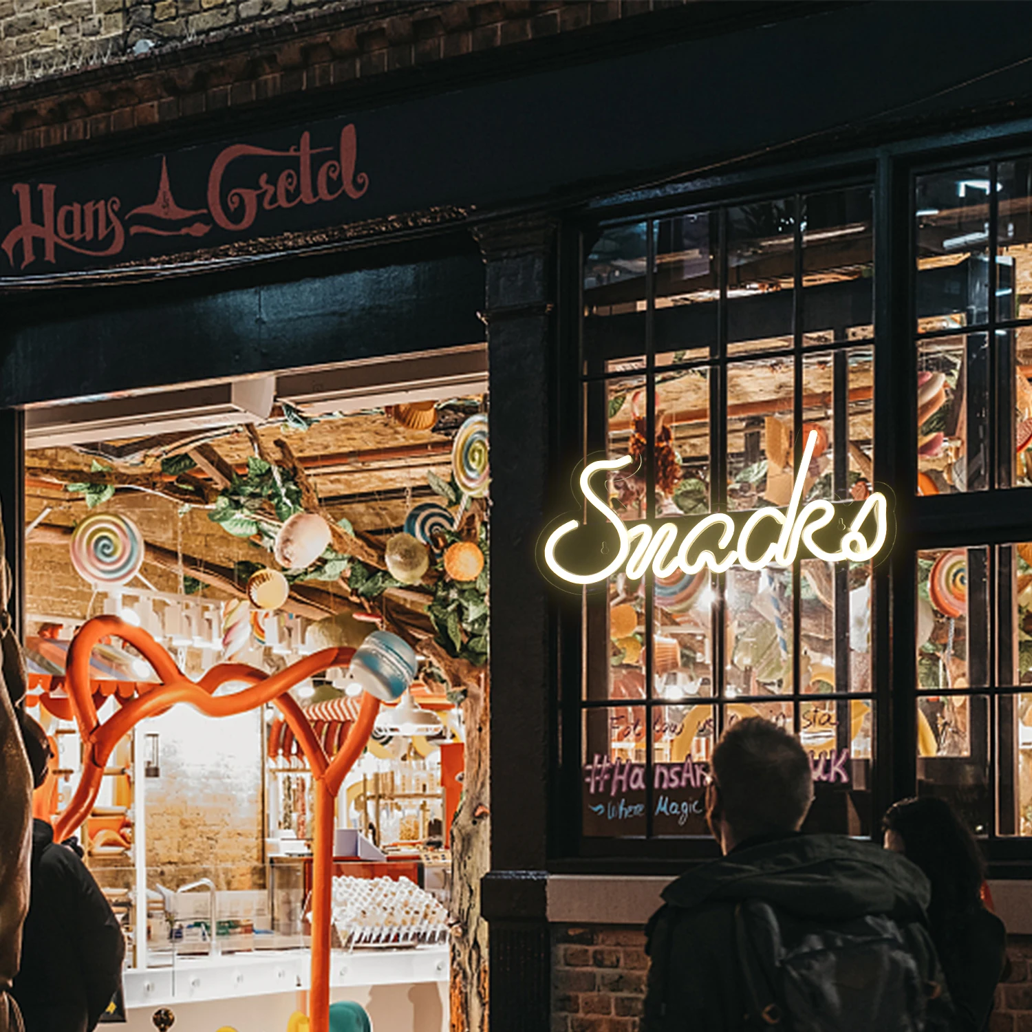 Wanxing Led Snacks Letter Neon Lights For Shop Store Room Home Decor Wall Hanging Art USB Acrylic Neon Sign Party Xmas Gift