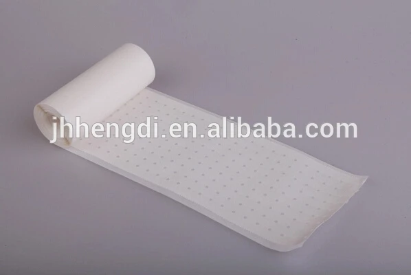 Direct factory of zinc oxide perforated plaster 18cmx5m white cotton and skin cotton with holes or without holes