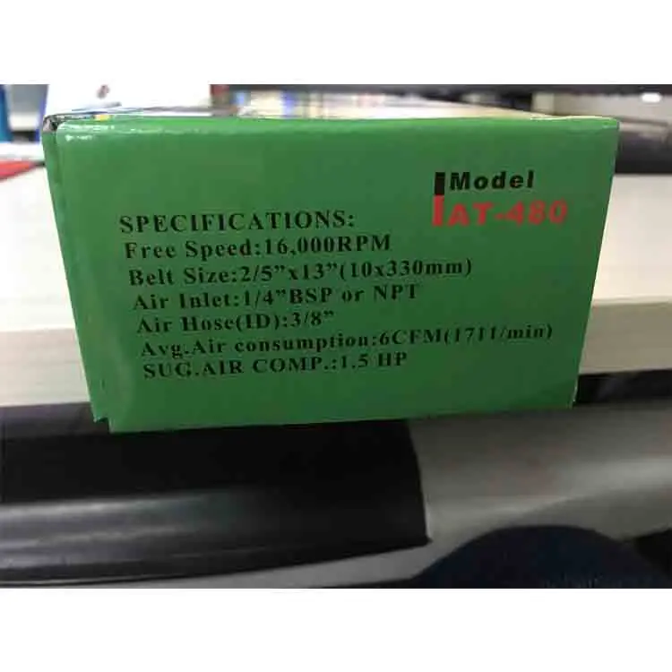 Пневматическая ленточная шлифовальная машина для воздушного компрессора, 10 мм, 16000 об/мин, шлифовальная машина