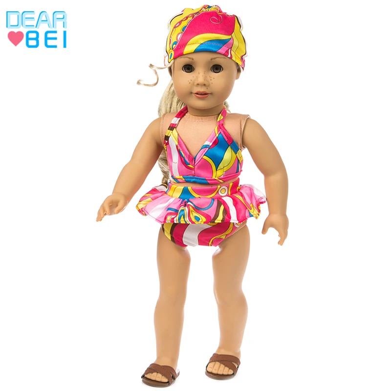 New Doll Swimsuit Fit 18 Inch American 43cm Baby Doll Clothes Accessories, The Best Christmas Gift For Children