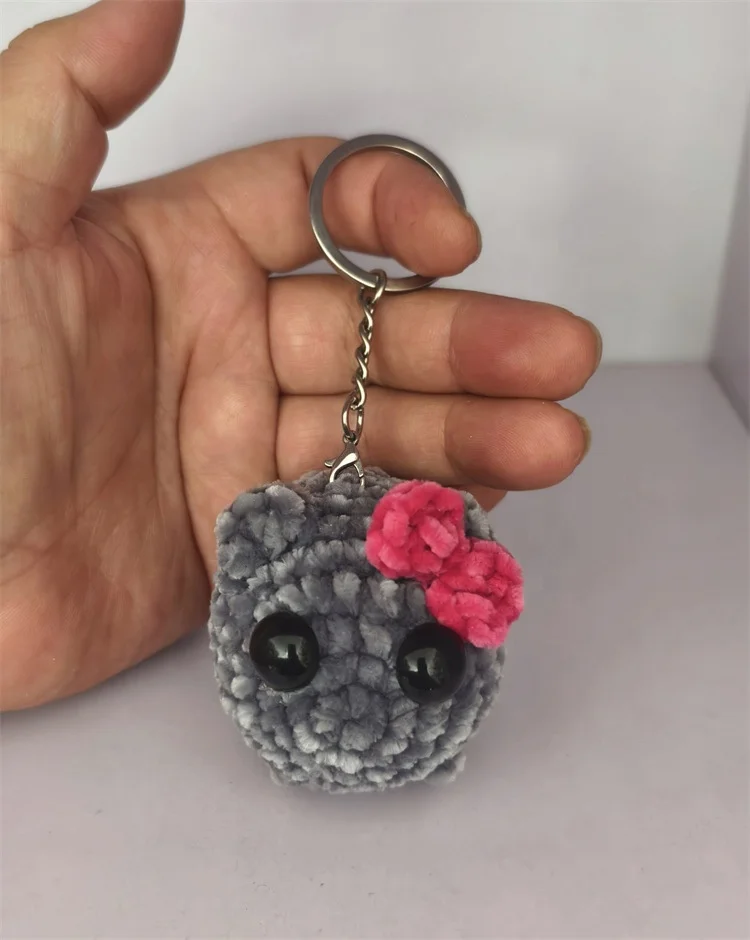 Tiktok hotsell popular Sad Hamster With Meme Sound Handmade Keychain Pink Bow and Violin Sad Hamster