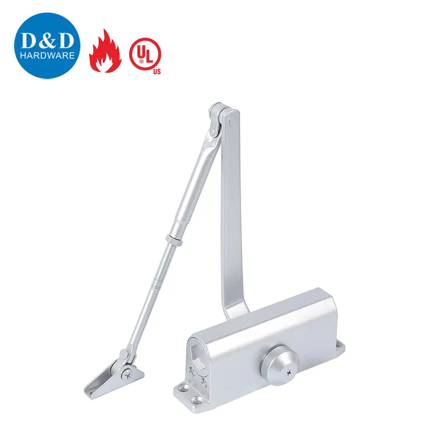Aluminium Alloy Light Duty 15-30KG Self Closing Door Closer with UL Certification