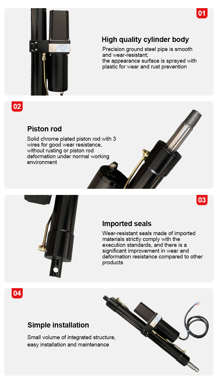 Lift hydraulic rod Lifting device DC hydraulic push rod Micro Powerful DC Hydraulic push rod