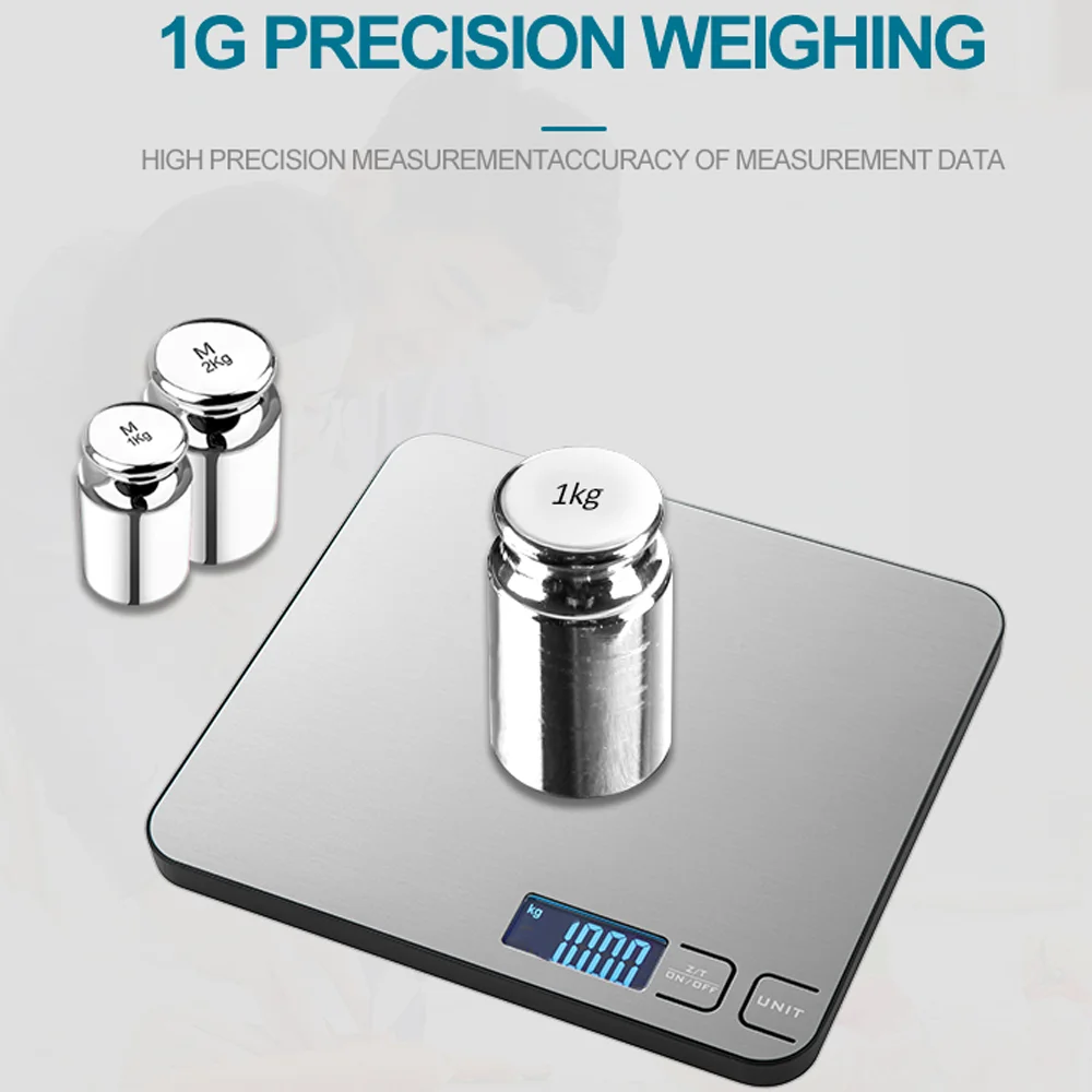 Professional Best Quality Cooking Weight Measuring Portable Stainless Steel Sensitive Electronic Kitchen Scale Food Balance