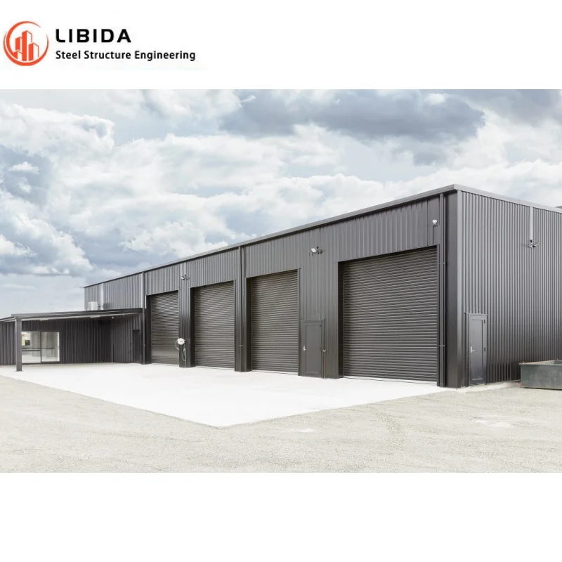 Metal light weight construction steel beam support prefabricated warehouse