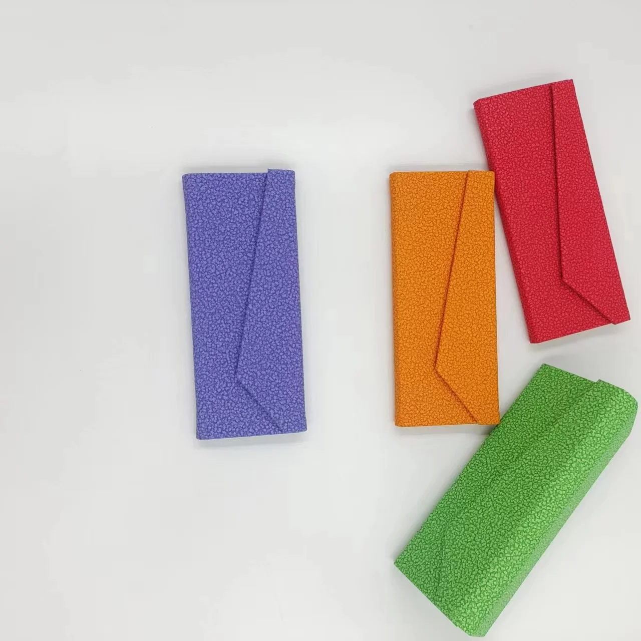 Professional Production PU Leather Foldable Sunglasses Caes Eye Glasses Squeeze case Stylish Sun case for Eyeglass Storage