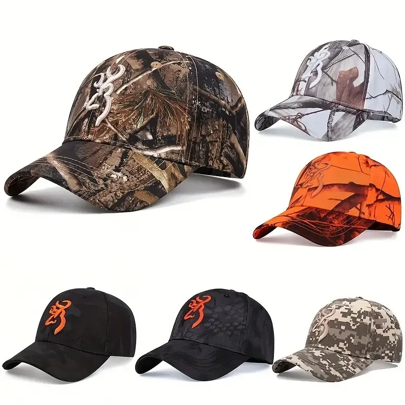 2024 New Camo Baseball Cap Fishing Caps Men Outdoor Camouflage Outdoor Sports Jungle Hunting Hiking Fishing AdultTrucker Hats