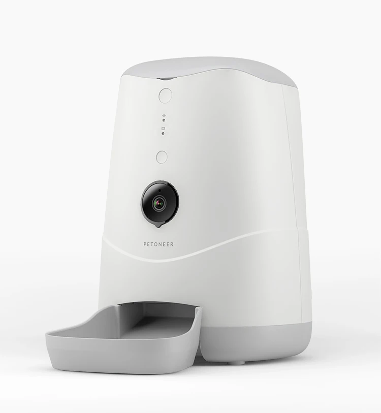 4L Dog cat automatic smart pet feeder with camera mobile App remote control