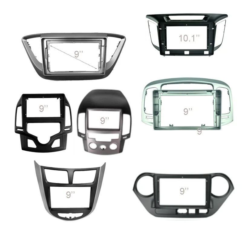 For Mitsubishi I200 Triton xpander montero grandis ASX mirage faros evo eclipse Galant colt Android car stereo radio dvd frame