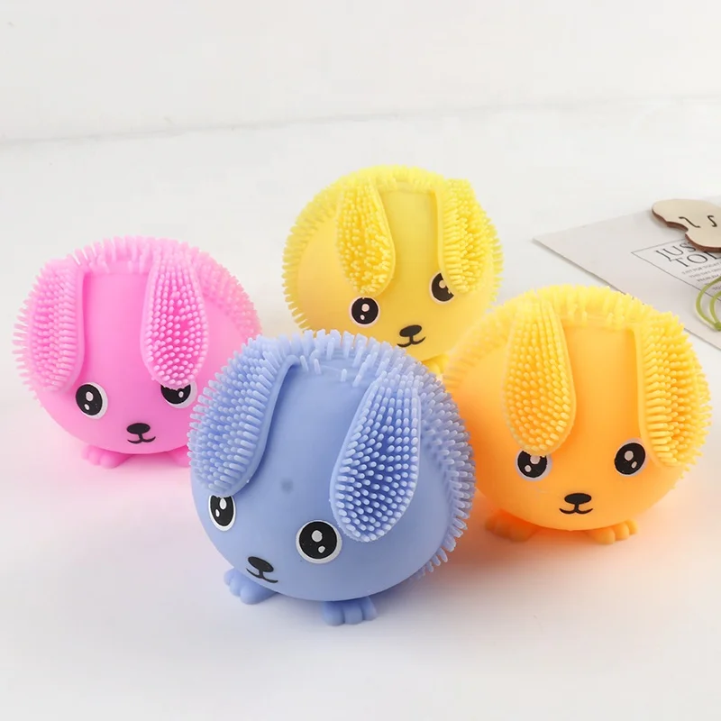 Воздушная игрушка, пасхальный светодиодный шарик для кролика, игрушка для детей, светящийся кролик, вентиляционная игрушка, кролик, медленно Восстанавливающий форму, расслабляющий шар для вечеринки