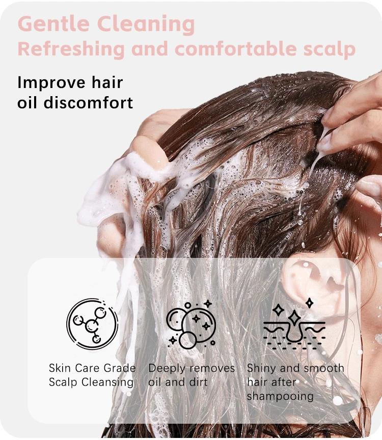 On Sale Cheap Price Organic Dandruff Removed Shampoo Anti-Itching Refreshing Scalp Shampoo Products For Hair