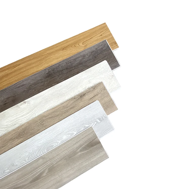 
IVERSON 4mm Custom Waterproof Wood Plastic Floor Commercial Tile Luxury Vinyl Wood Plank UV Lacquered SPC Click Flooring 