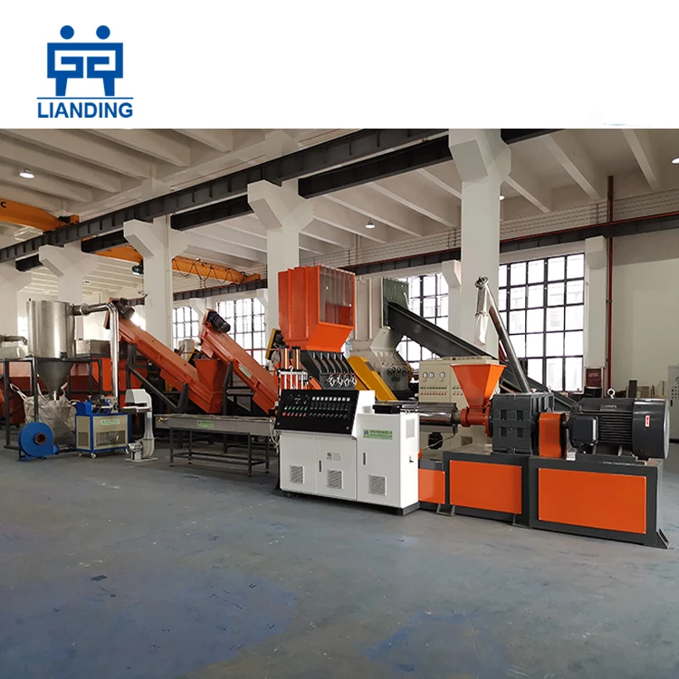 Plastic Recycling Granulator Machine for Waste Film Bags Pellet Making Pelletizing Line