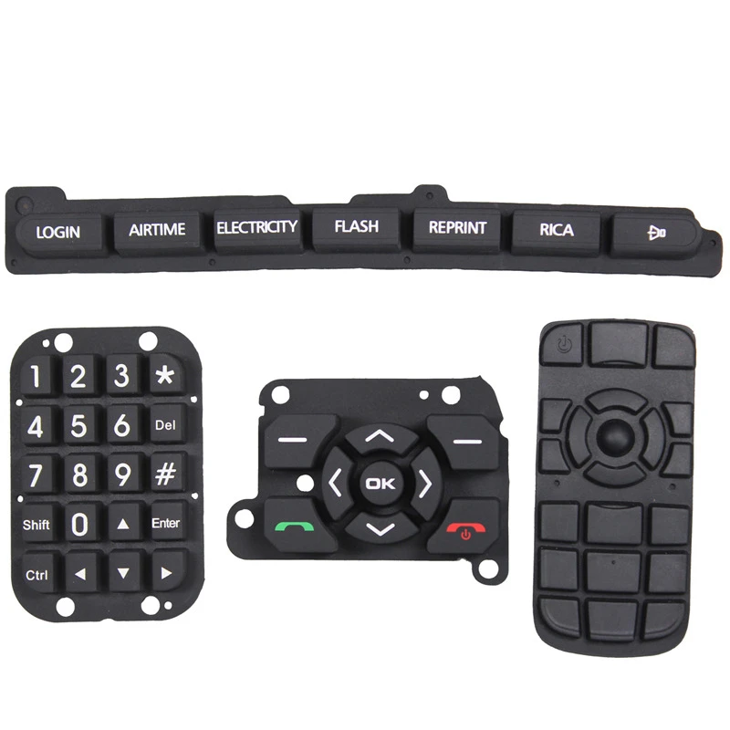 2021 OEM custom matrix silicone rubber keypad 3x4 arabic numeric rubber keyboard