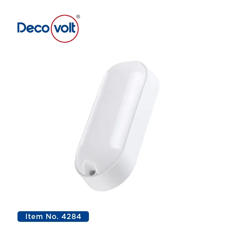 LED Round Ellipse Room Plastic Waterproof Dust-proof Anti -mosquito Oval Outdoor Wall Lamps LED Ceiling Bulkhead Light