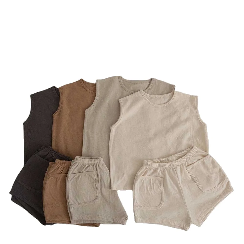 wholesale fashion kids girls clothes sets boys and girls clothes summer clothing short sleeves shirts with shorts 2 pcs sets