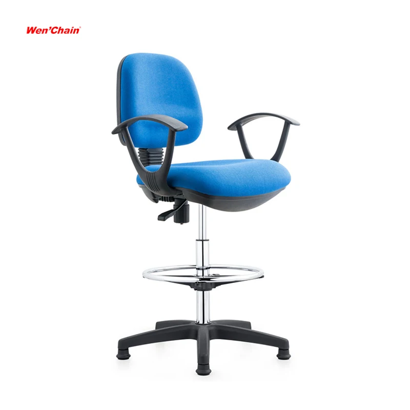 High Quality Staff Swivel Lab Fbaric Furniture Ergo Office Task Chair With Footrest