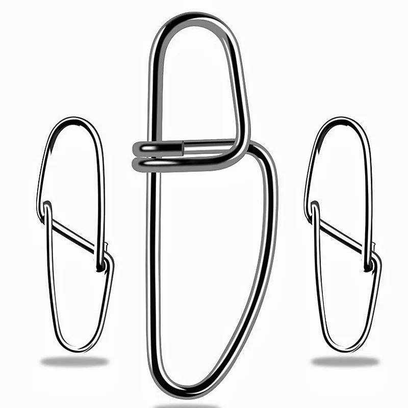 Factory Direct stainless Steel hook pin line connector fishing rotary diamond safety buckle