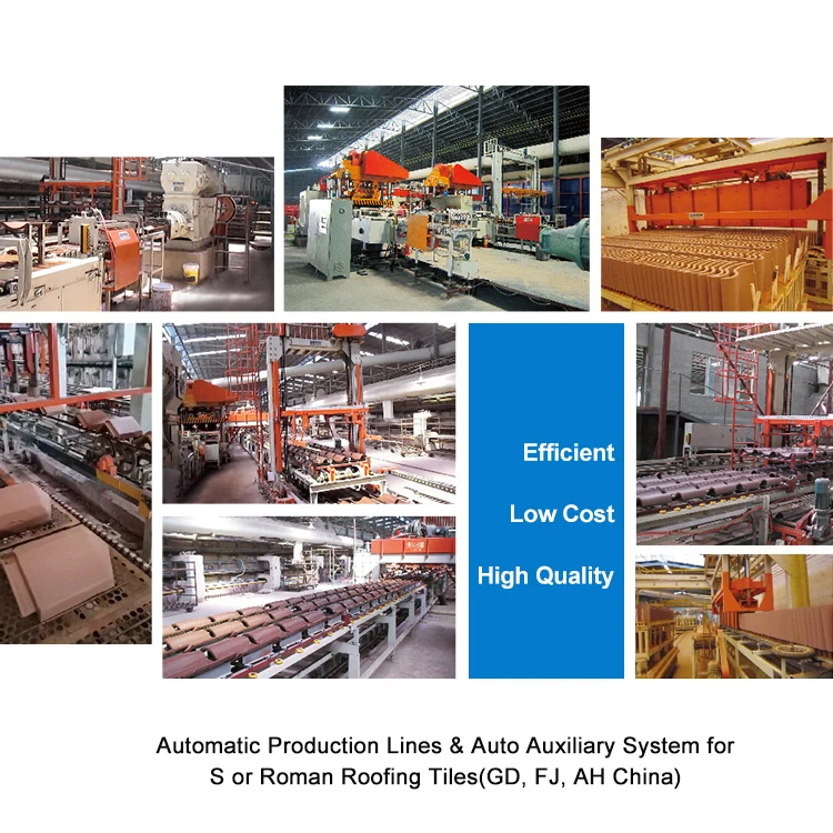 Factory Direct Sell Multifunction Fish Scale Clay Roof Tiles Production Line Ceramic Tiles
