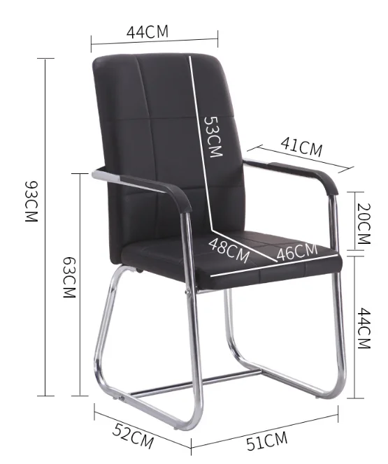 Metal leg fixed office home comfortable modern brand leisure mesh visitors chair