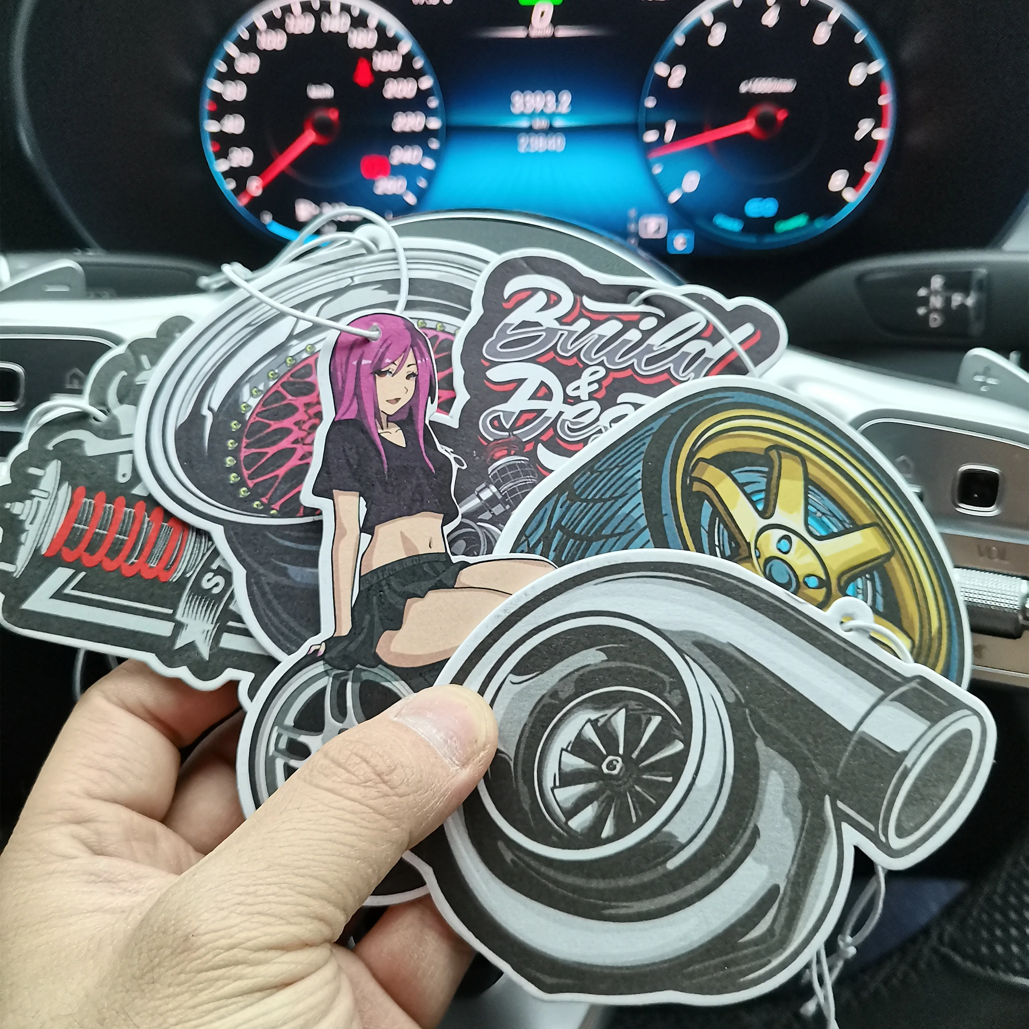 Wholesale High Quality Tires Car Freshener Custom Paper Little Trees Car Air Freshener