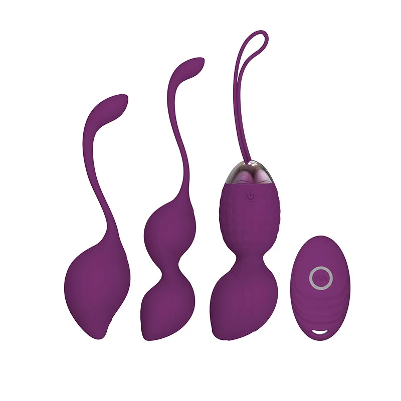 
Rechargeable Silicone Kegel Balls For Beginners Women Ben Wa Balls Sets Sex Toys Wireless Remote Control Vibrating Egg 