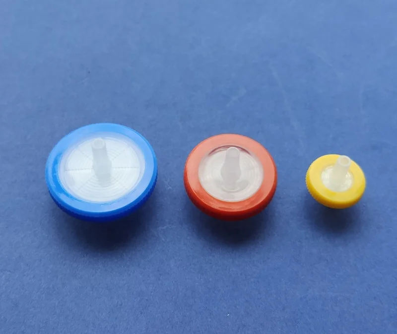 MCE/CN-CA PP PTFE Nylon PES PVDF GF membrane 13 25 33mm Syringe Filter with female luer lock fitting