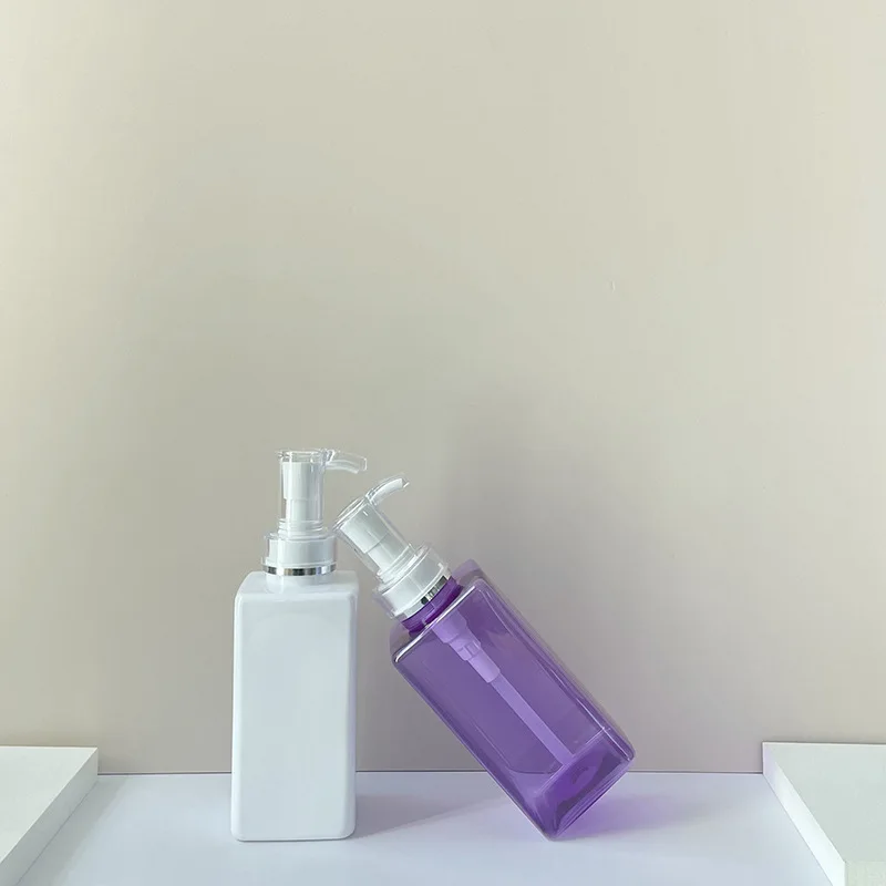 Custom plastic HDPE 500ml shampoo conditioner plastic bottles