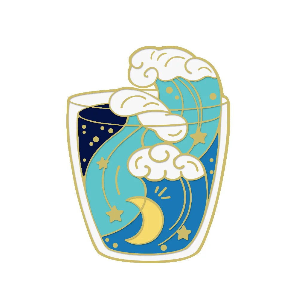 Star Sea Brooch Men And Women Cute Day Badge Cartoon Pin Decorative Personality Backpack Bag With Accessories Pin