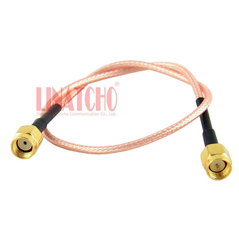 30CM 1FT Coaxial Pigtail SMA Male Plug to RP SMA Male Jack RG316 Cable