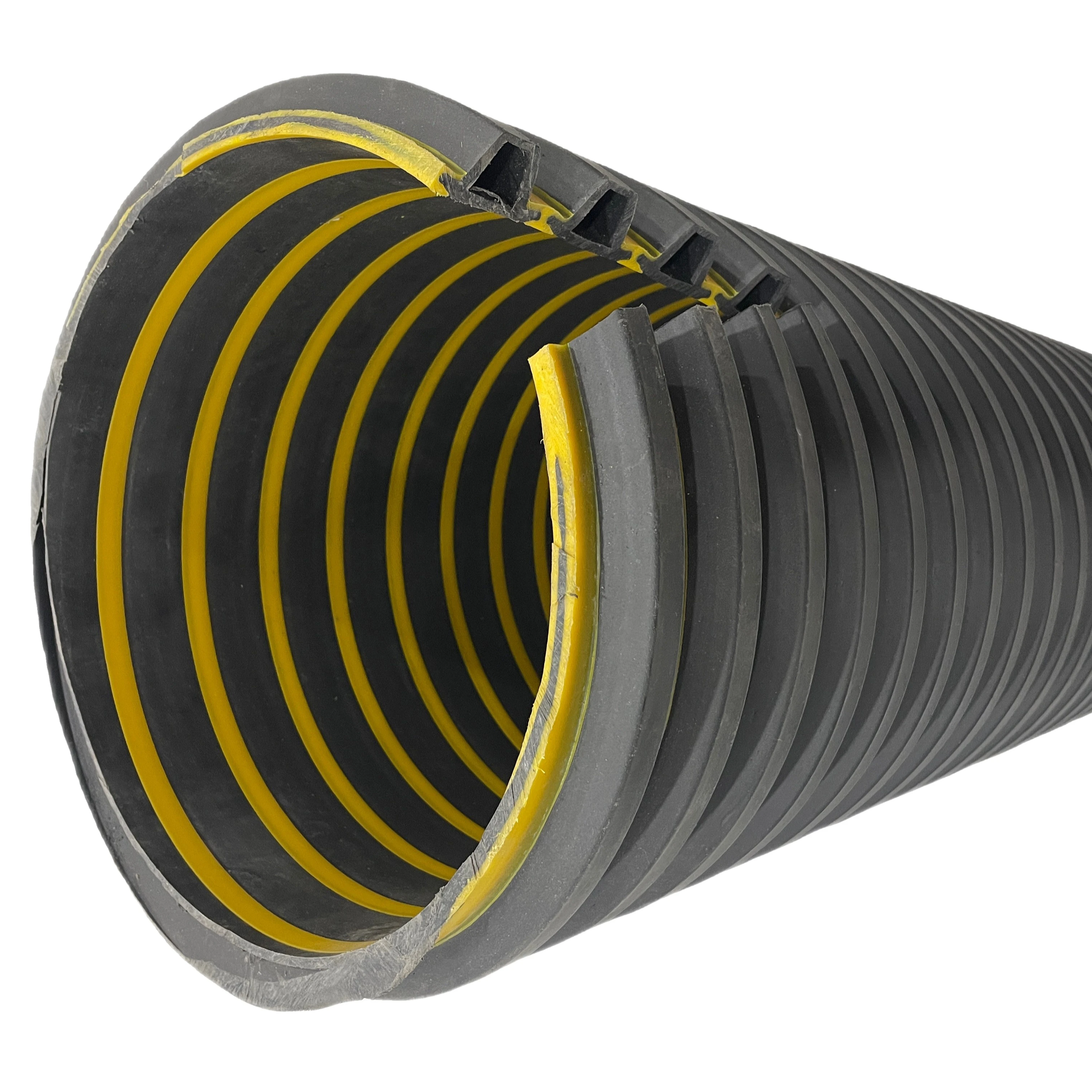 plastic pipe factory DN400 UPE-T double wall reinforced drain pipe sewage treatment sewer installation sewage plastic pipe