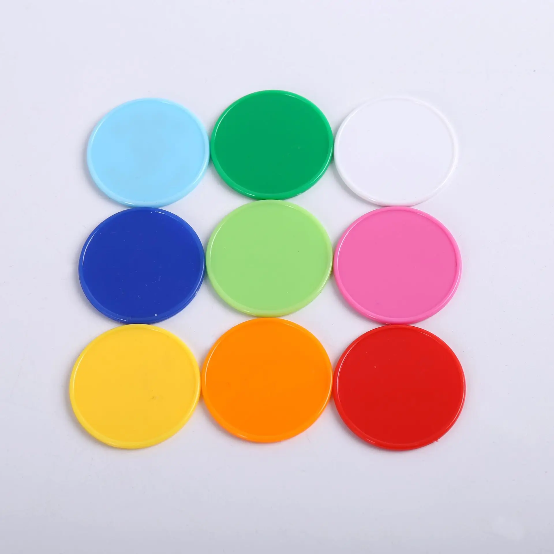 custom logo hot selling plastic coin/token euro
