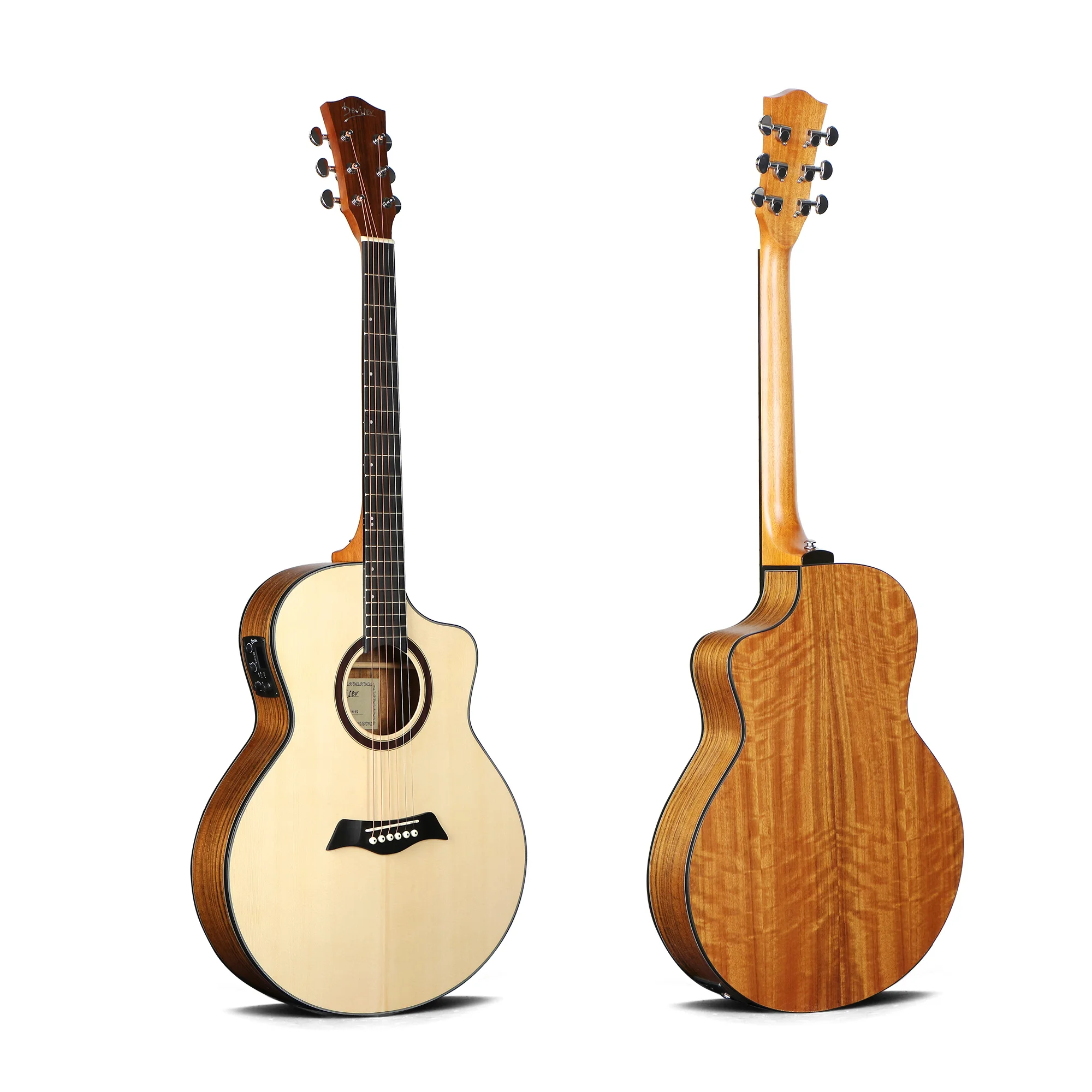 factory oem electric acoustic LS-161N-EQ deviser guitar with eq KLT-7A