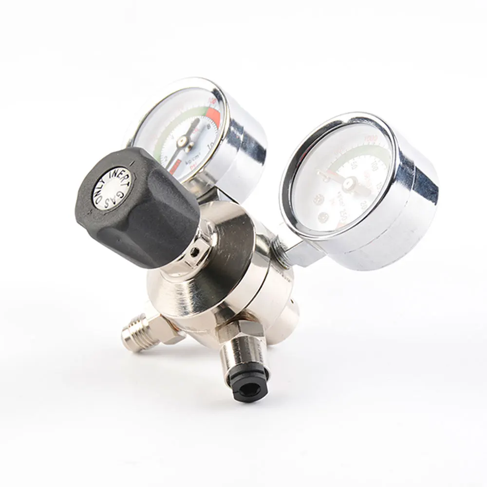 Newest professional gas cylinder accessories high pressure brass disposable instrument valve gas pressure regulator