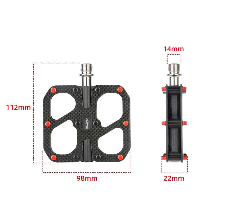 Promend Origin Bicycle Parts  Remove Anti Slip Spins Mtb Bike Pedal Titanium Spindle Road 3 Sealed Bearing Carbon Bicycle Pedal