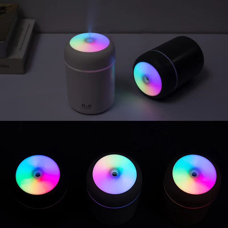  Красочный креативный Usb светодиодный ночник миниатюрный увлажнитель воздуха для автомобиля подарок индивидуальная Настройка 300 мл