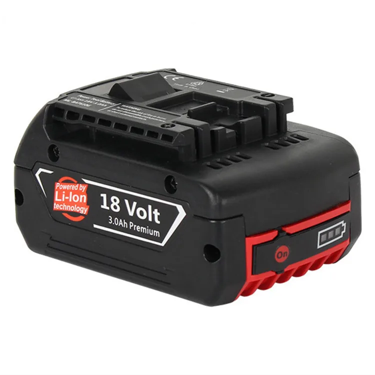 replacement 3000mah li-ion battery for power craft cordless drill 18v 2607336236 BAT609 BAT618G