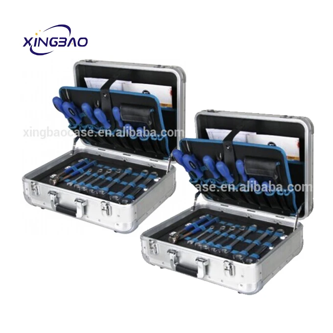 Silver aluminium tool case /transporting storage briefcase TL12N