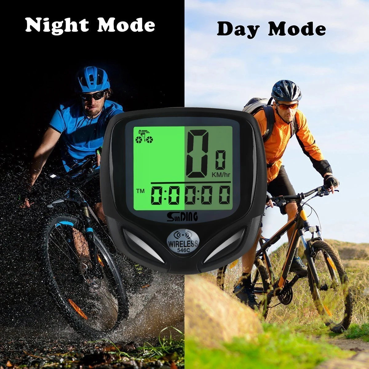 
Hot sale Waterproof Bike Speedometer Luminous Wireless Bicycle Computer 