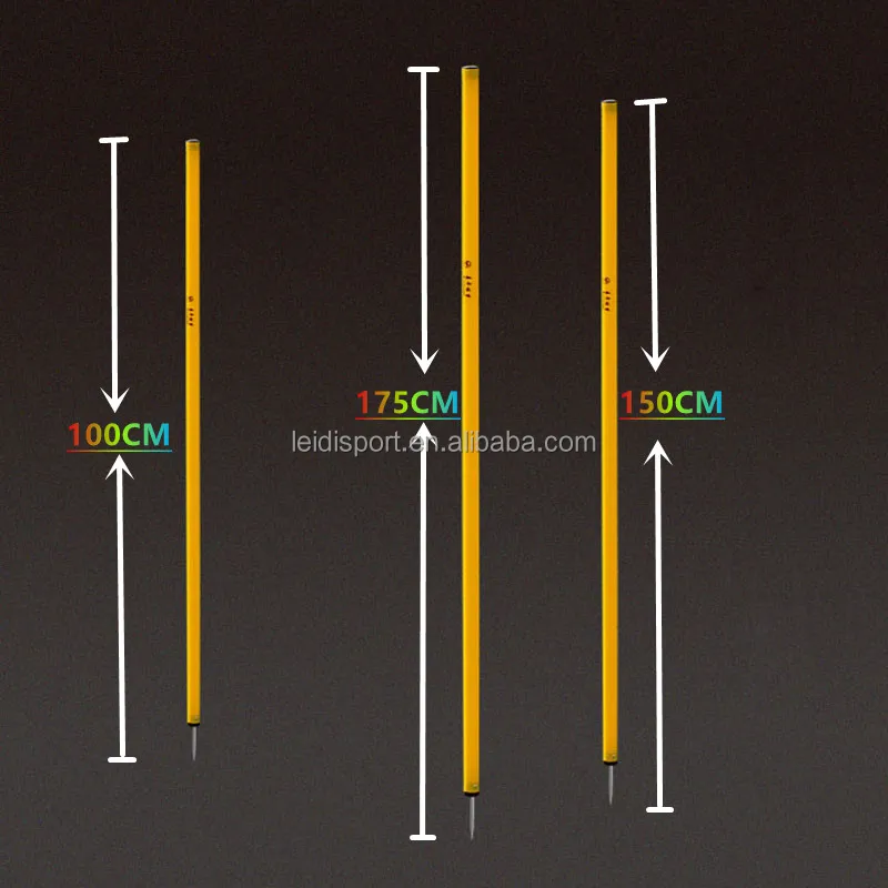 wholesale Plastic Slalom Pole Agility Training Soccer Football Athletic Sports Equipment 33mm