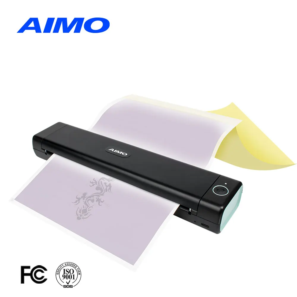AIMO 8 Inch No Ink Portable A4 Mini Wireless Mobile Thermal Printer